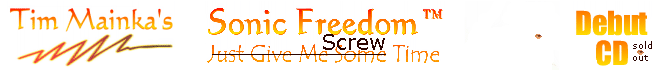 Tim Mainka's Sonic Freedom Just Give Me Some Time Header